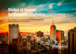 Status of Human Settlements Statistics