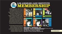 Los Angeles Jazz Institute Member PC