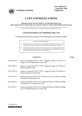 Laws and Regulations