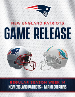 NEW ENGLAND PATRIOTSAT Miami Dolphins