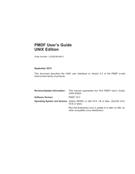 PMDF User's Guide UNIX Edition