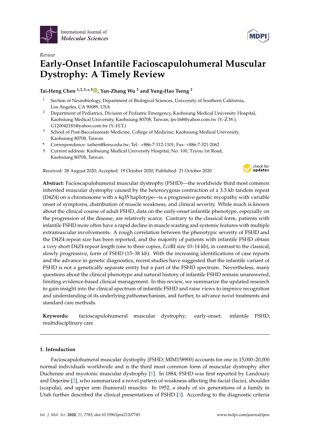 Early-Onset Infantile Facioscapulohumeral Muscular Dystrophy: a Timely Review