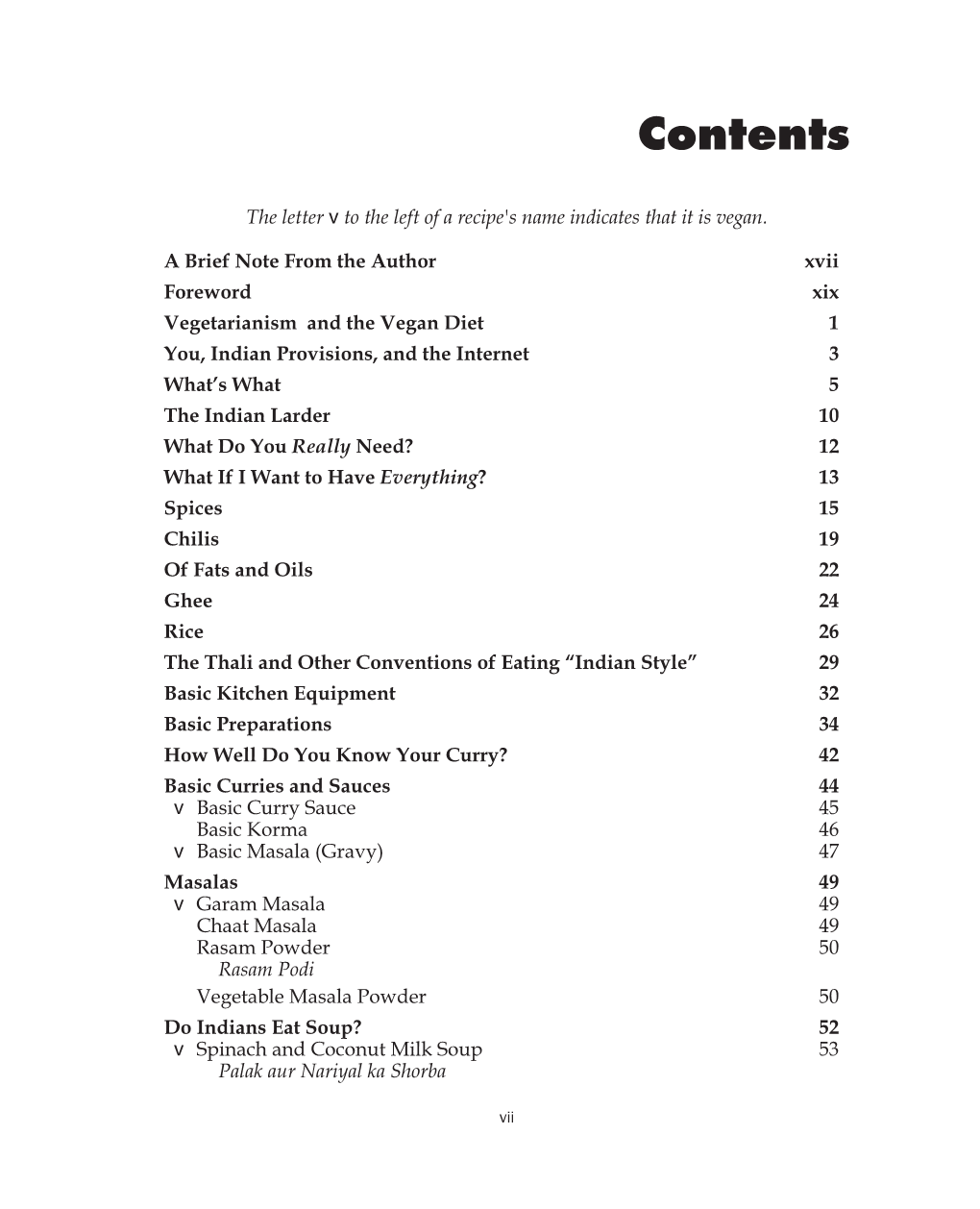 Table of Contents