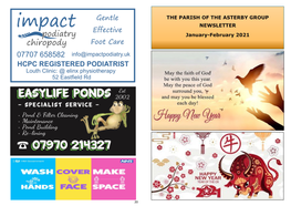 THE PARISH of the ASTERBY GROUP NEWSLETTER January-February 2021