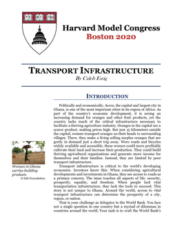TRANSPORT INFRASTRUCTURE by Caleb Esrig