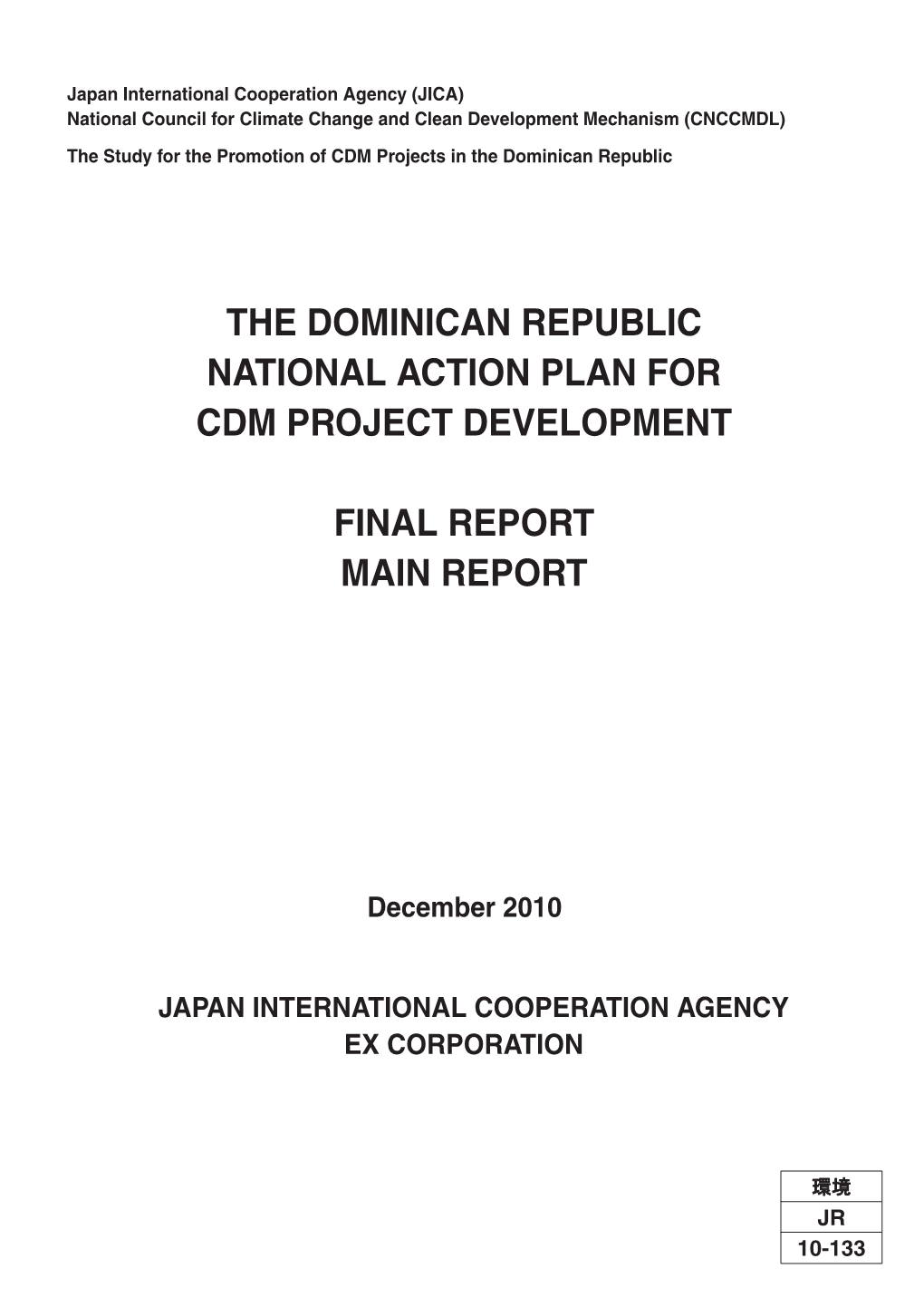 The Dominican Republic National Action Plan For