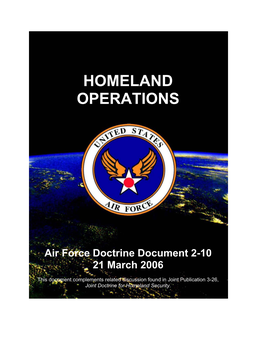 Homeland Security Operations