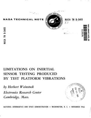 Limitations on Inertial Sensor Testing Produced by Test Platform Vibrations