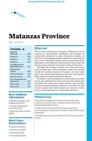 Matanzas Province % 45 / Pop 692,536