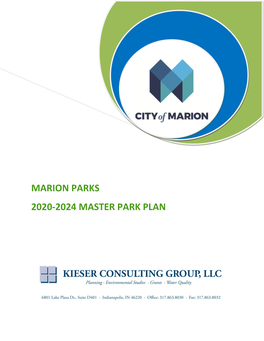 Marion Parks 2020-2024 Master Park Plan
