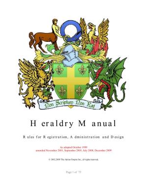Heraldry Manual