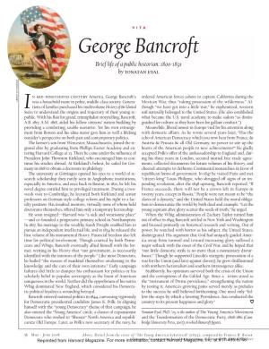 George Bancroft I