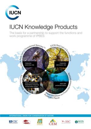 (2012). IUCN Knowledge Products – the Basis