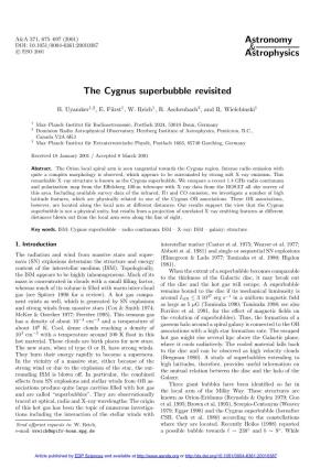 The Cygnus Superbubble Revisited