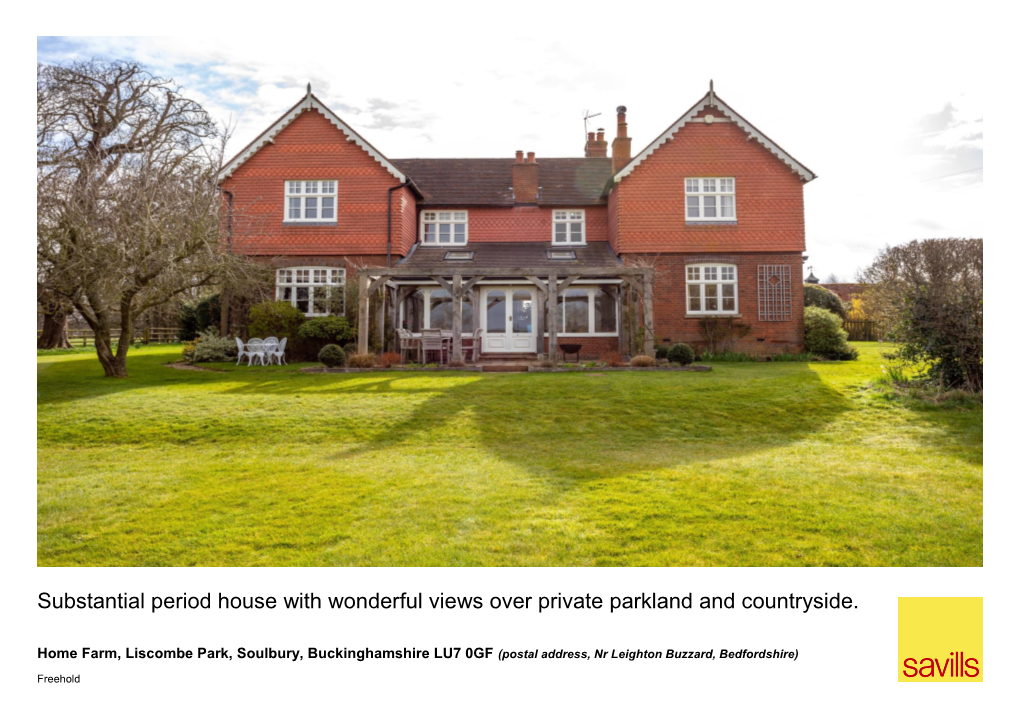 Substantial Period House with Wonderful Views Over Private Parkland and Countryside