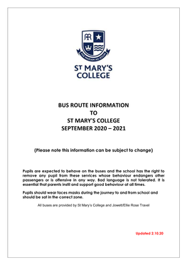 School Bus Info