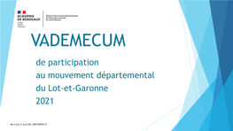 De Participation Au Mouvement Départemental Du Lot-Et-Garonne 2021