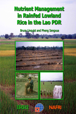 Nutrient Management in Rainfed Lowland Rice in the Lao