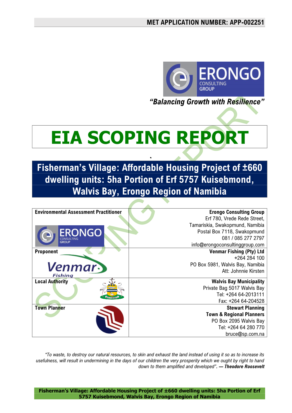 Eia Scoping Report