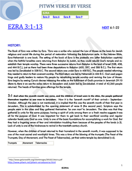 Ezra 3:1-13 Next 6:1-22