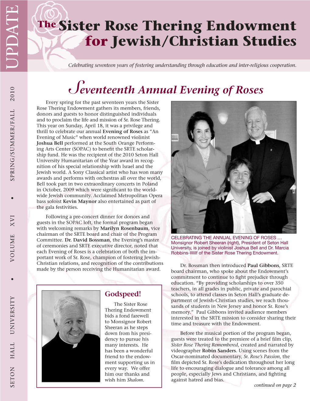 TE the Sister Rose Thering Endowment for Jewish/Christian