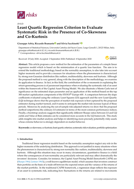 Least Quartic Regression Criterion to Evaluate Systematic Risk in the Presence of Co-Skewness and Co-Kurtosis