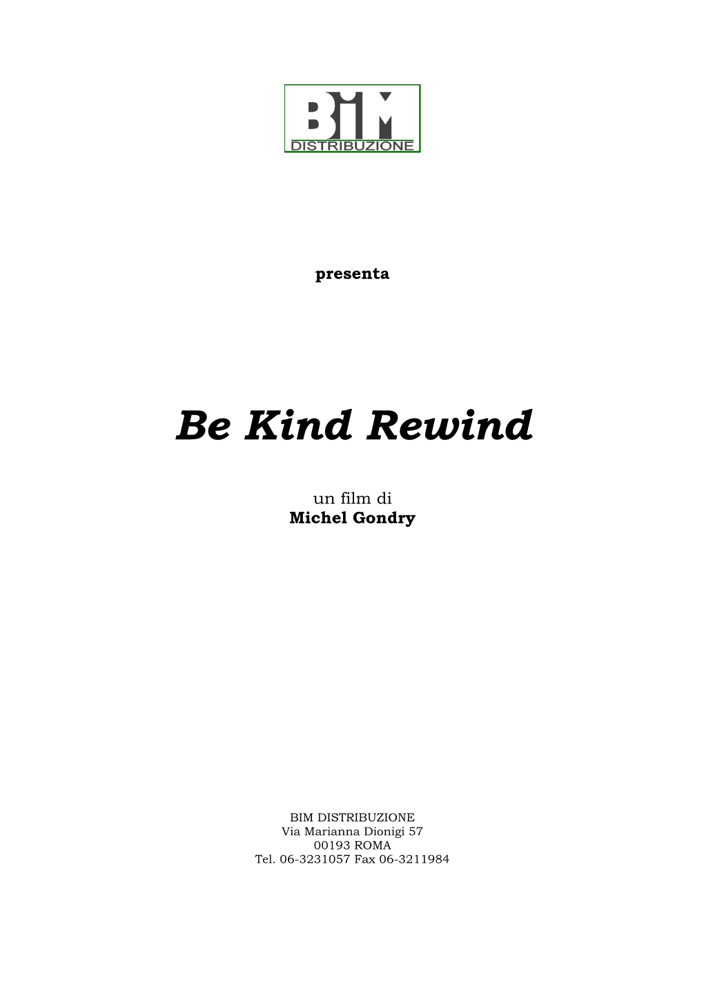 Be Kind Rewind