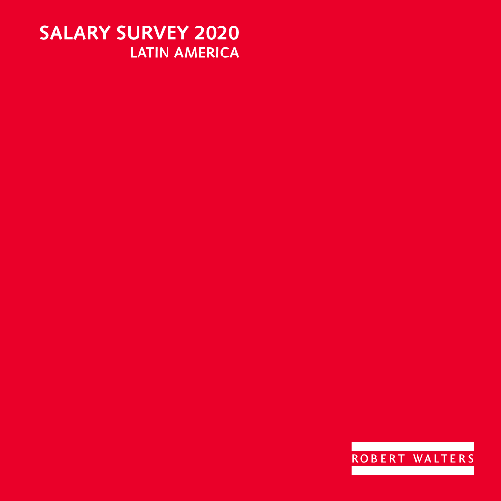 Salary Survey 2020 Latin America We Are Powering People and Organisations to “ Fulfil Their Unique Potential