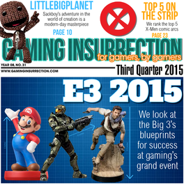 Third Quarter 2015 E3 2015 We Look at the Big 3’S 4 Inches Blueprints 3 Inches