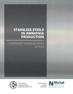2020 Stainless Steels in Ammonia Production