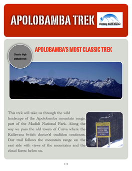 Apolobamba Trek #202