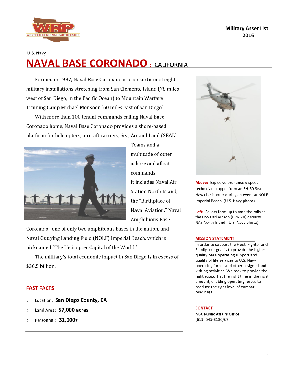 Naval Base Coronado : California