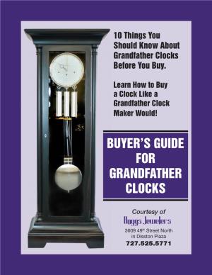 Buyer's Guide for Grandfather Clocks