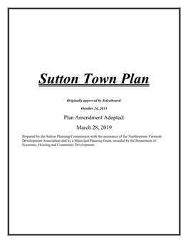 Sutton Town Plan