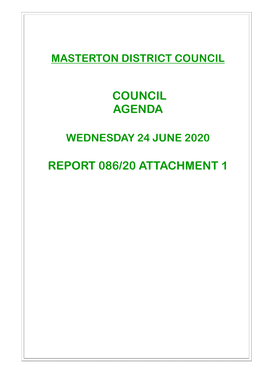 Council Agenda Report 086/20 Attachment 1