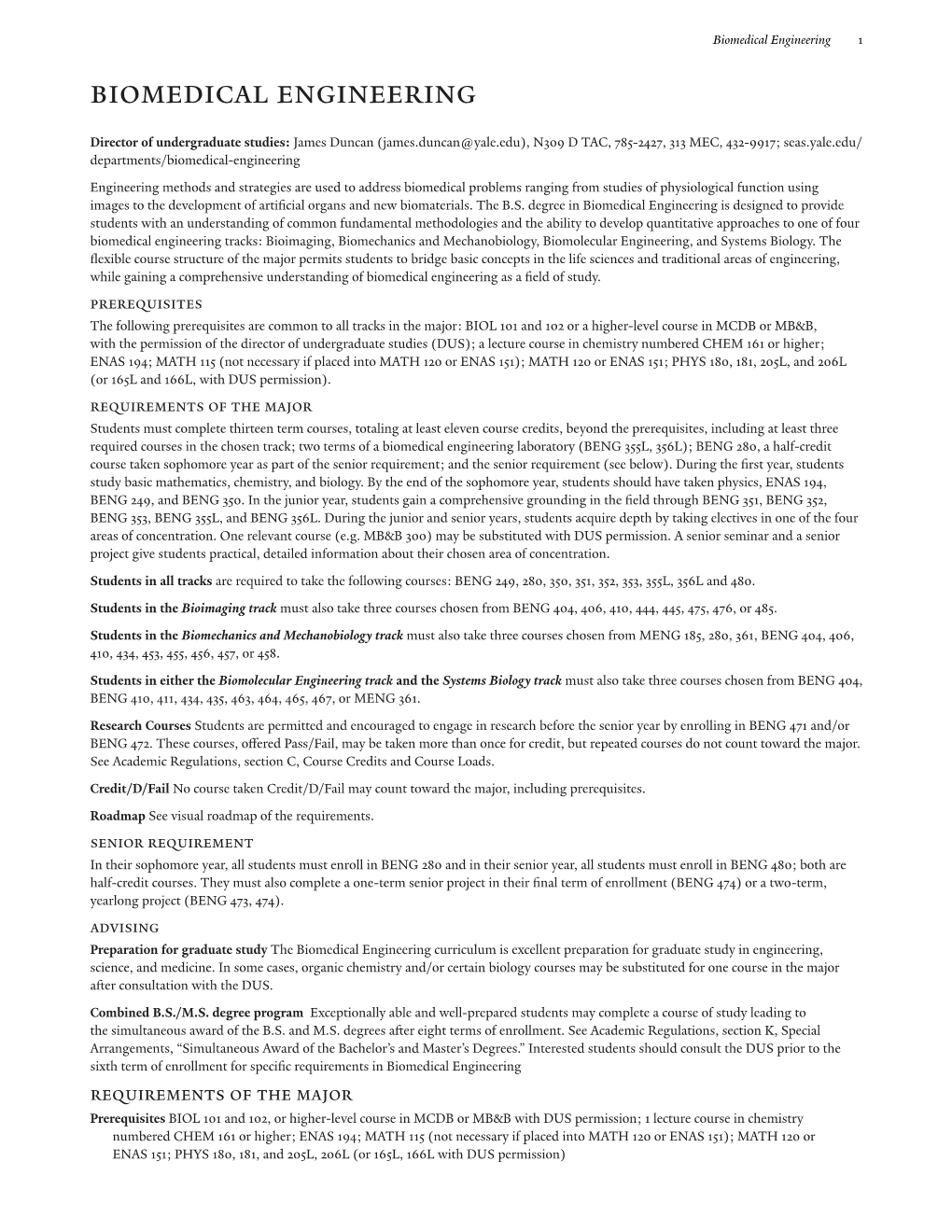 Biomedical Engineering 1 Biomedical Engineering