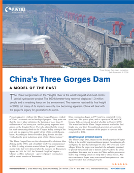 China's Three Gorges