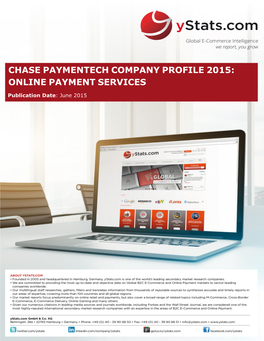 Chase Paymentech Company Profile 2015: Online Payment Services