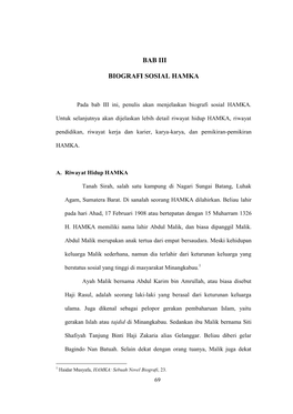 Bab Iii Biografi Sosial Hamka