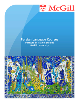 Persian Language Courses Institute of Islamic Studies Mcgill University