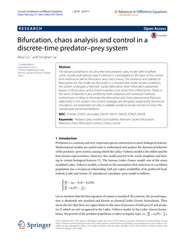 Bifurcation, Chaos Analysis and Control in a Discrete-Time Predator–Prey System