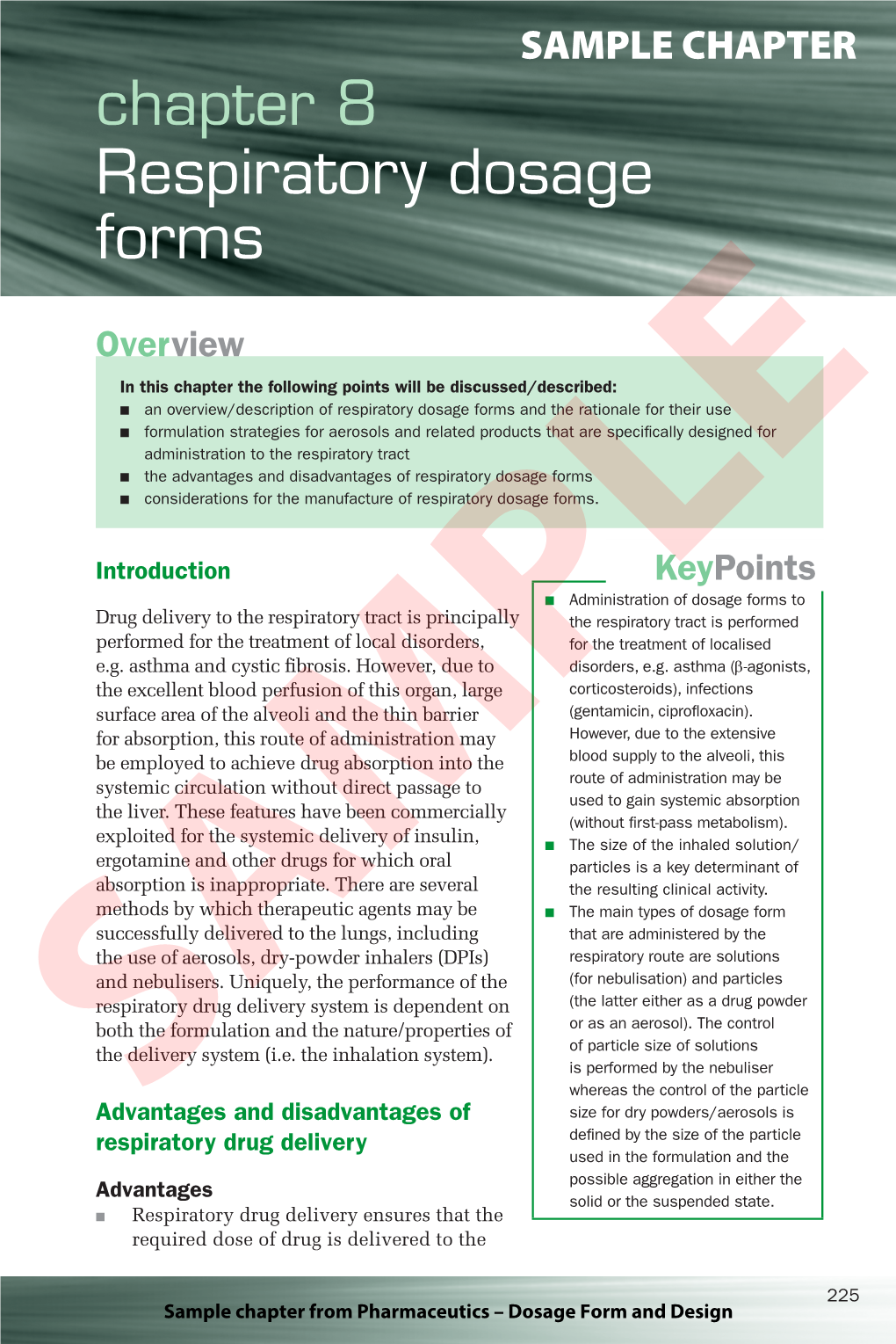 Chapter 8 Respiratory Dosage Forms