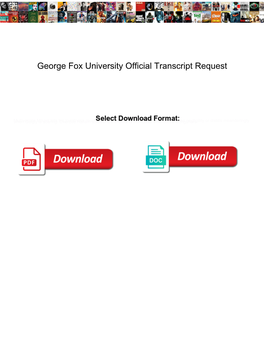George Fox University Official Transcript Request