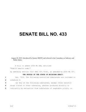Senate Bill No. 433