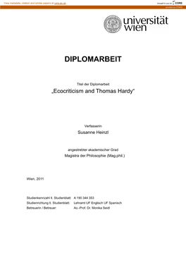 Diplomarbeit