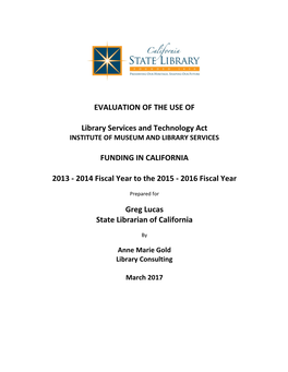 Five Year Funding Evaluation (2013–2017)