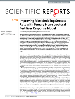 Improving Rice Modeling Success Rate with Ternary Non-Structural