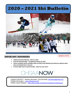 2021 Ski Bulletin