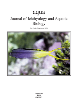 Journal of Ichthyology and Aquatic Biology