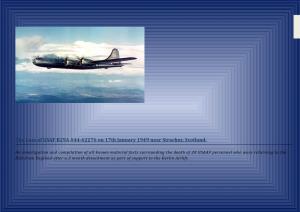 B-29 Accident Report Strachur